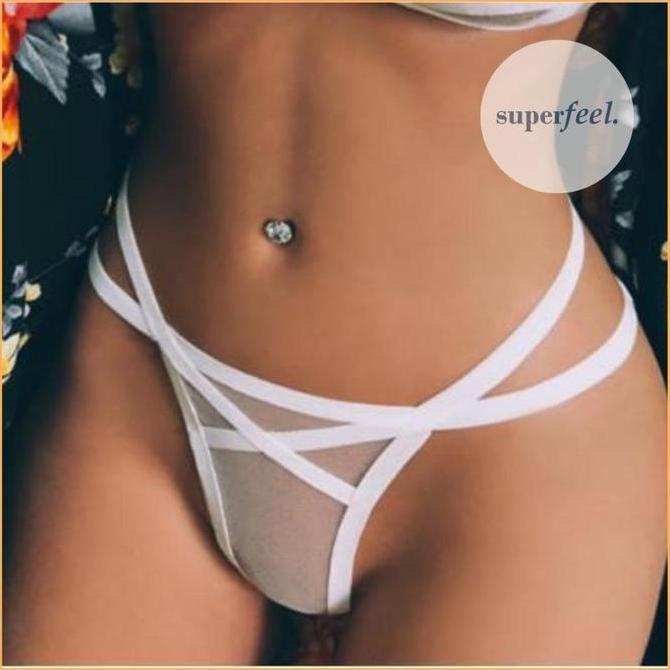 Promo Sfl Lingerie Bikini Set Transparan Wanita Perempuan Premium Cd Kolor Bh Bra Sexy See Through T