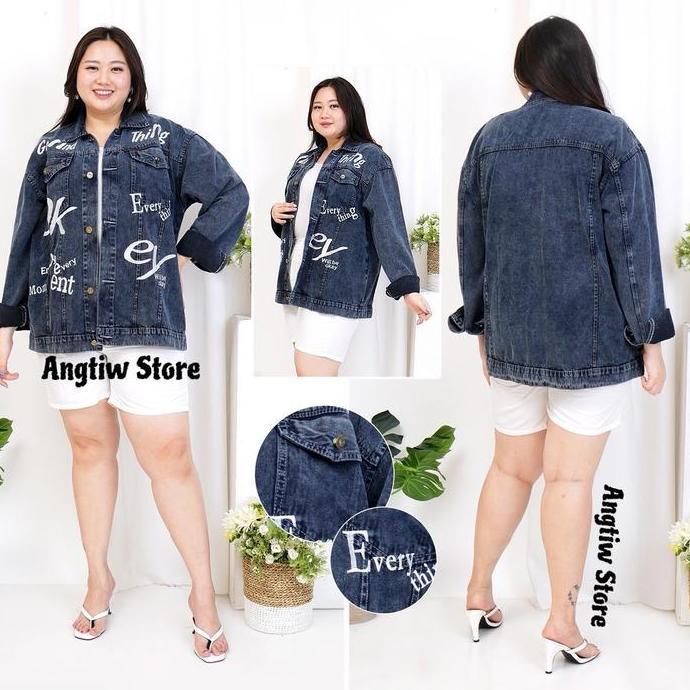 Grosir Angtiw - Jaket Jeans Okey Cewek Cowok