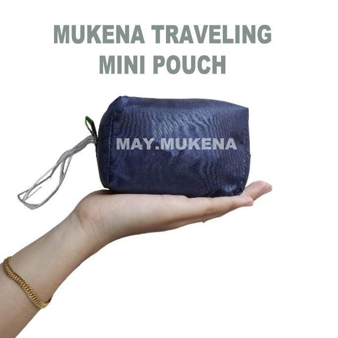 DISKON MUKENA DEWASA TRAVELING MINI POUCH  SET SEJADAH POLOS   MUKENAH SAJADAH