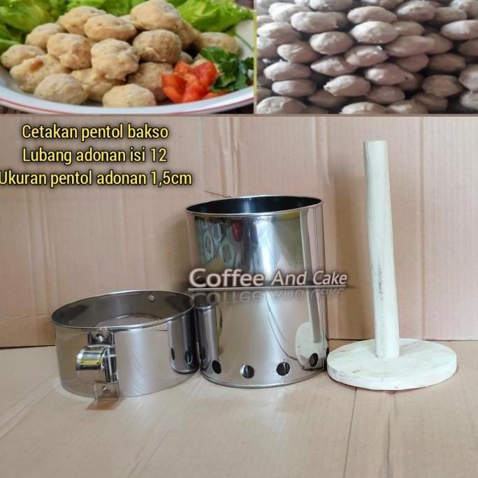 Thebest- Cetakan pentol bakso manual isi 12 lubang / alat pencetak pentol bakso