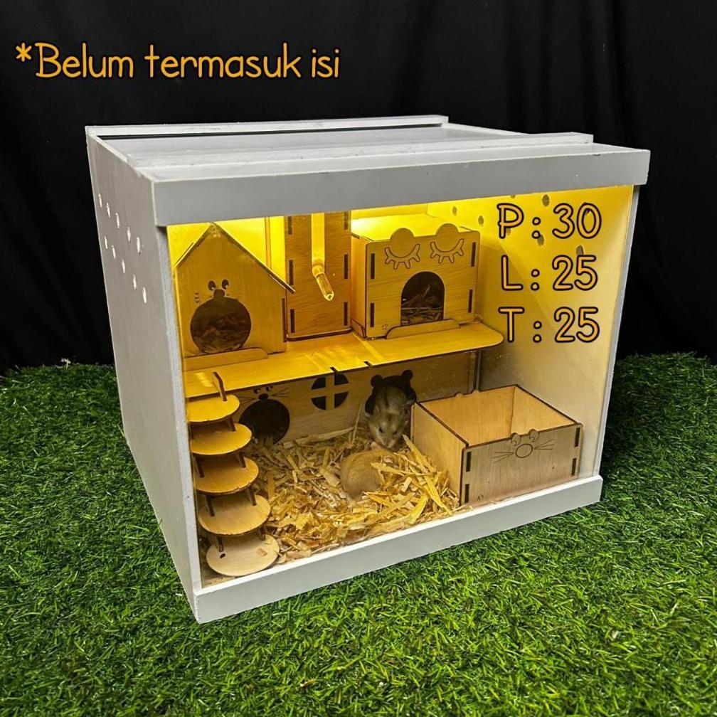 Terarium reptil kandang hamster terarium aklirik pvc