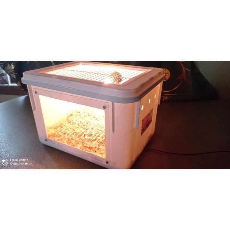 Box Terrarium Arcliric Lolohan Burung+Lampu Penghangat