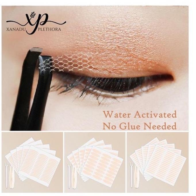 FILHAMSELLER - 12PASANG SKOT MATA JARING 1 PAKET SKOT MATA JARING EYETAPE LACE INVISIBLE MESH PENJEP