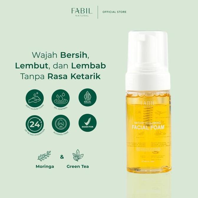 [2pcs] Fabil Bundle Facial Foam + Sunscreen Mist SPF 45 PA+++ - Paket Skincare Sabun Wajah Melembabk