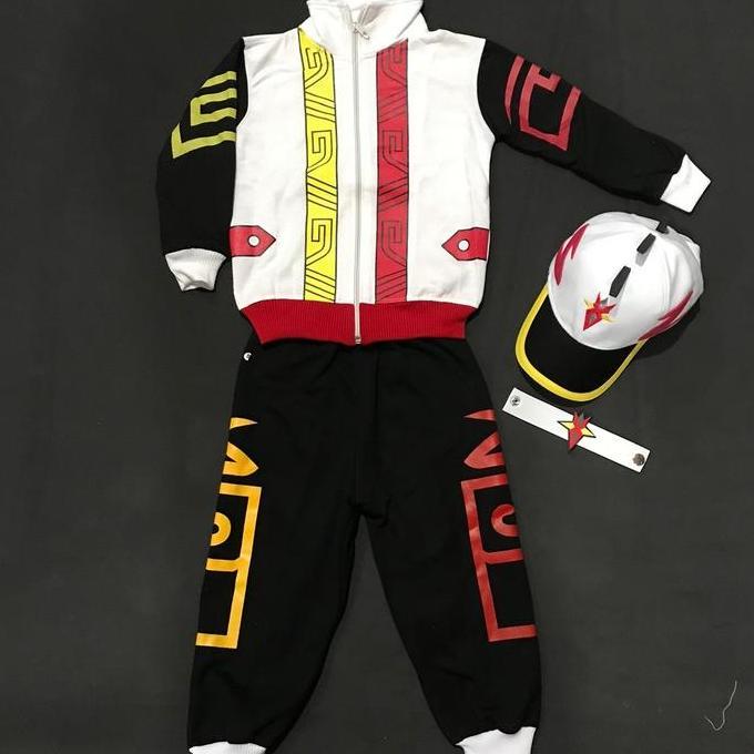 Setelan boboiboy supra plus topi