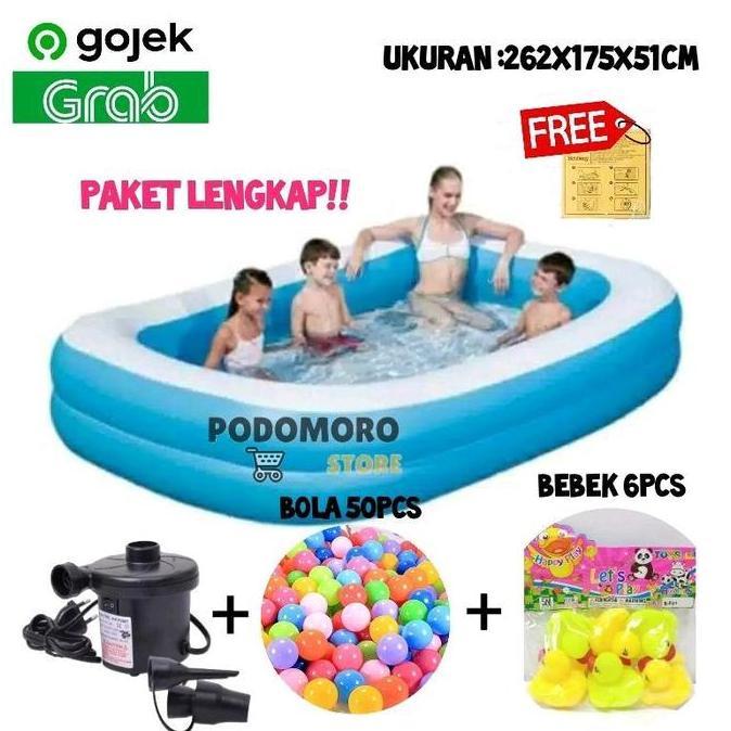 KOLAM RENANG ANAK JUMBO BESTWAY 54006 262CM / KOLAM RENANG ANAK BESAR