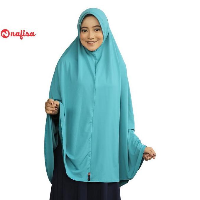 Nafisa Ornella - Khimar Hijab Jilbab Instan Syar'i Jumbo Premium Bergo Cantik Pad Muslim (TERBAIK) (
