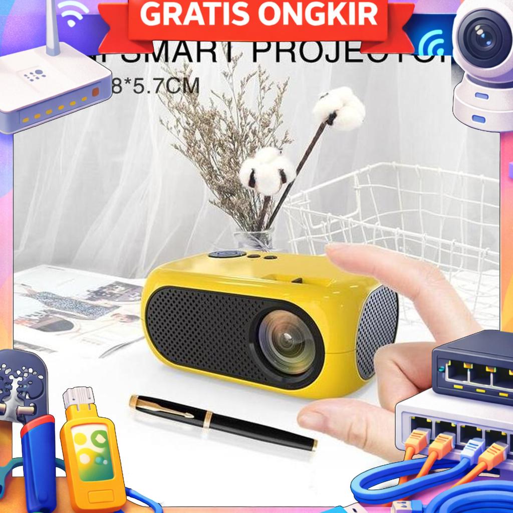Proyektor Mini Lcd Full Hd 1080P 1200 Lumens Home Theater - M24