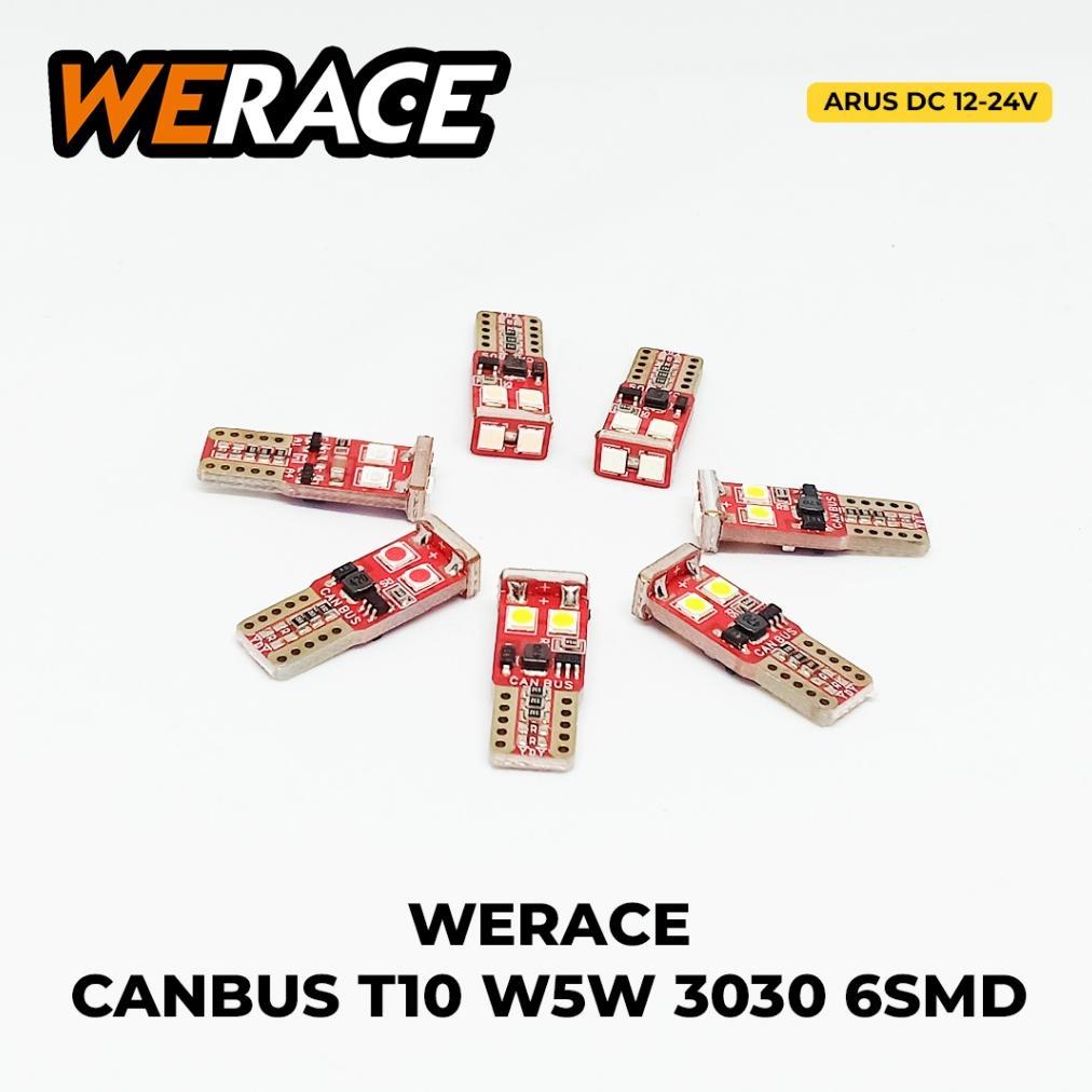 WERACE LED Chip CANBUS T10 Mini 3030 6 Mata 6 SMD 6LED Width Light 12-24V