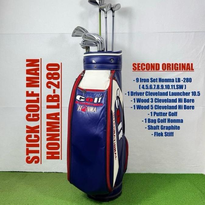 STICK GOLF MAN HONMA LB-280 SHAFT GRAPHITE ORIGINAL FULLSET BAG GOLF - SET STICK GOLF HONMA ORIGINAL