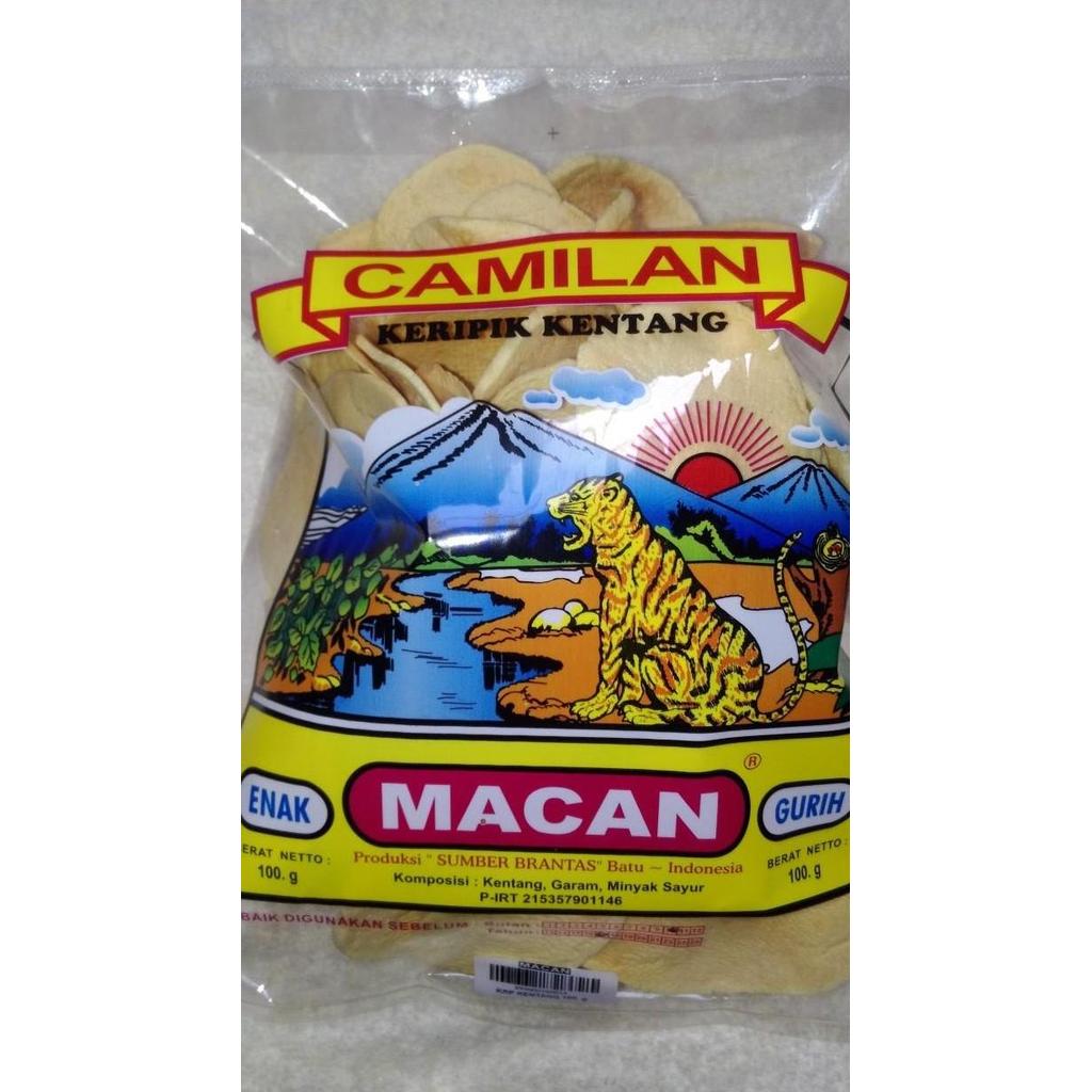 Thebest- Keripik Kentang Cap Macan / Kripik Kentang Khas Batu Malang