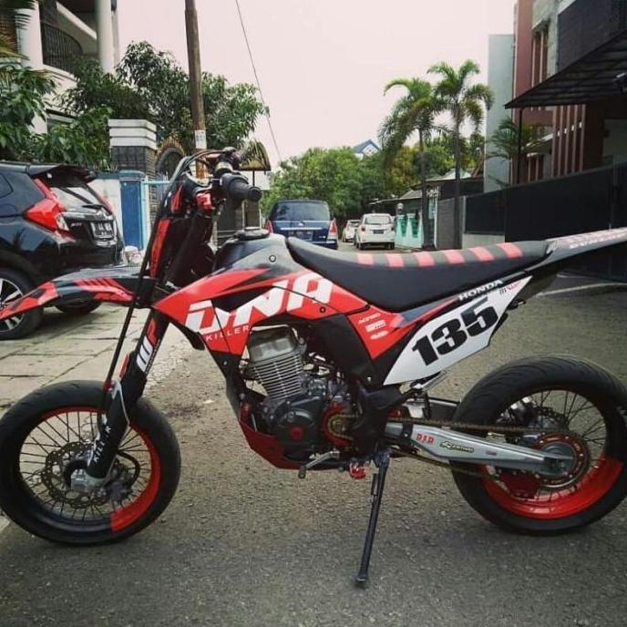 Jok CRF Custom kulit halus - CRF modifikasi-Jok set Motor