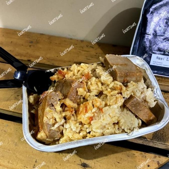 Thebest- SATU DUS NARAGA PLUS Ransum tni nasi kaleng makanan tni EXP MEI 2025