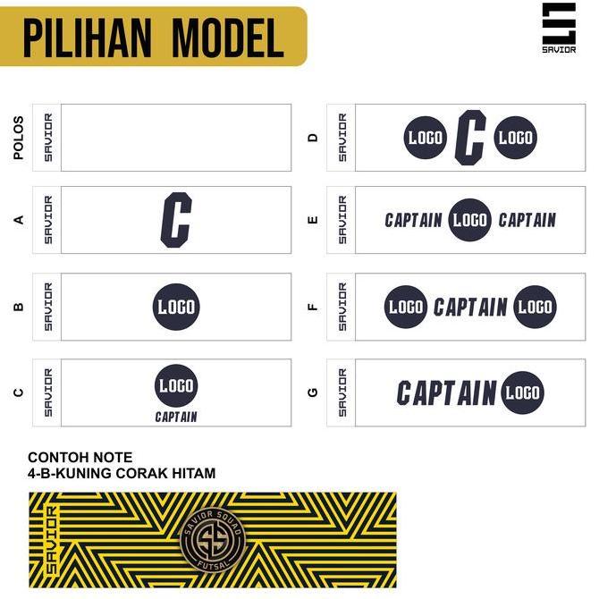 Savior Custom Ban Captain | Kapten Ban | Custom Ban Kapten | Ban Kapten Sepak Bola | Ban Kapten Futs