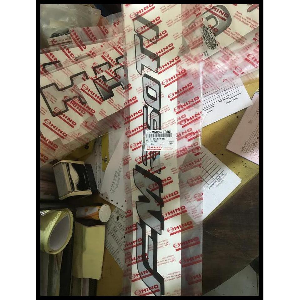 DISKON TEMPELAN STIKER STICKER FM260TI FM 260 TI FM260TI HINO LOHAN 500 ORI 
