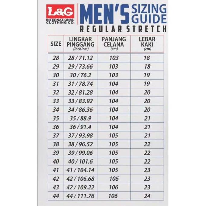 Celana Jeans Panjang Pria L&G - Regular Standard - 616 / 613 murah