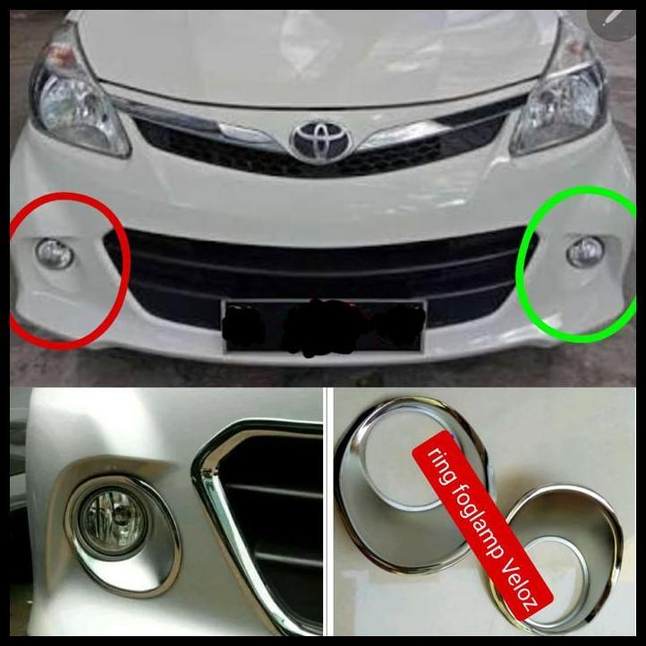 TERLARIS GARNISH/RING FOGLAMP CHROME ALL NEW AVANZA TYPE VELOZ 2012-2014 
