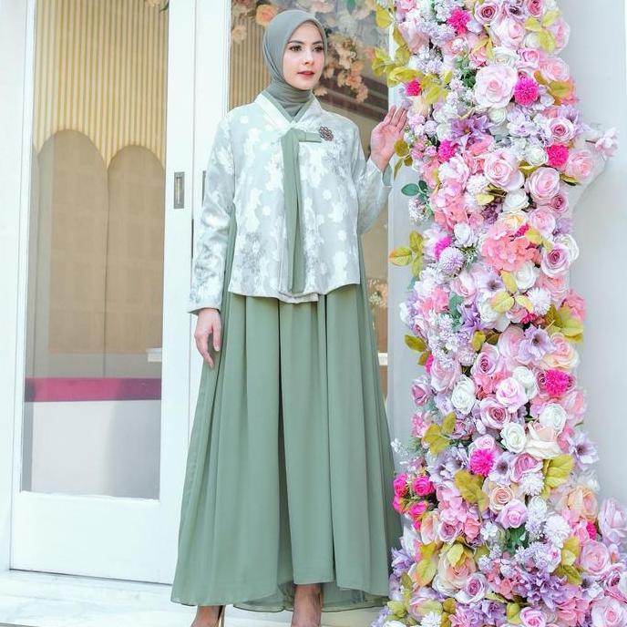 Promo Sonmi Dress | Gami Korea | Gamis Korea Style | Gamis Kekinian | Baju Kondangan Fashio Muslim F