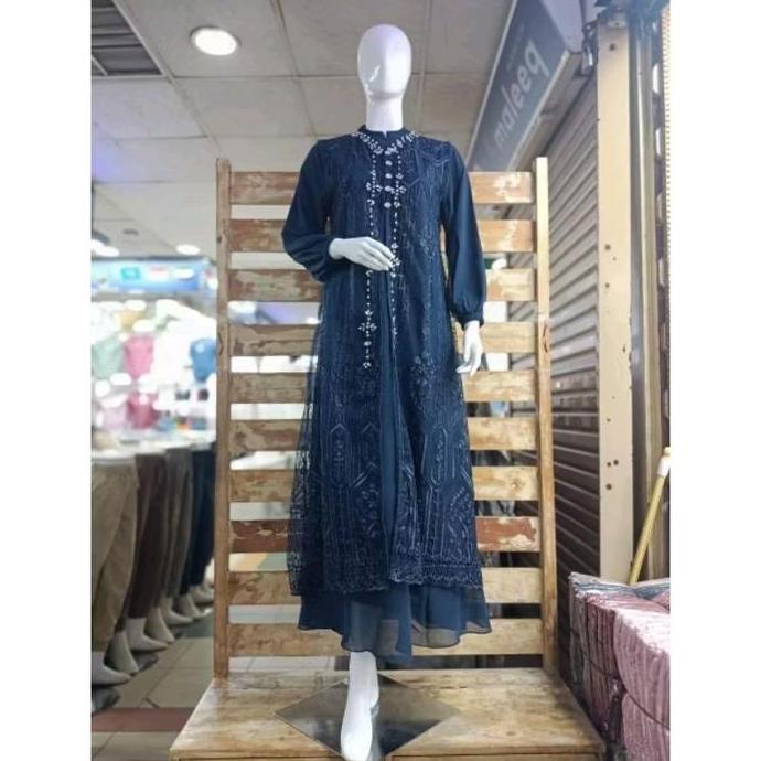 Murah Dress Andini/Gamis Pesta/ Seragaman Gamis Kondangan Gamis Alika Design 2025