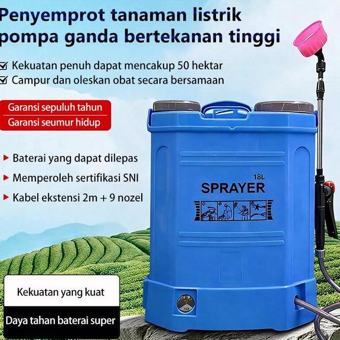 Raw Elektrik/Manual Sprayer 16L/18L Knapsack SNl Alat Semprot Tanaman Pertanian (TERBAIK) (TERBARU) 