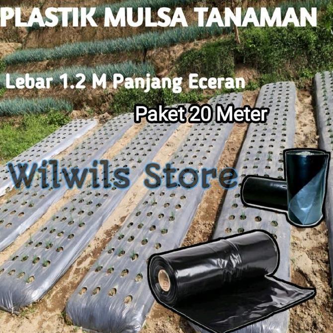 Plastik Mulsa Tanaman  Lebar 1.2 M Panjang 20 Meter (TERBAIK) (TERBARU) (TERMURAH)