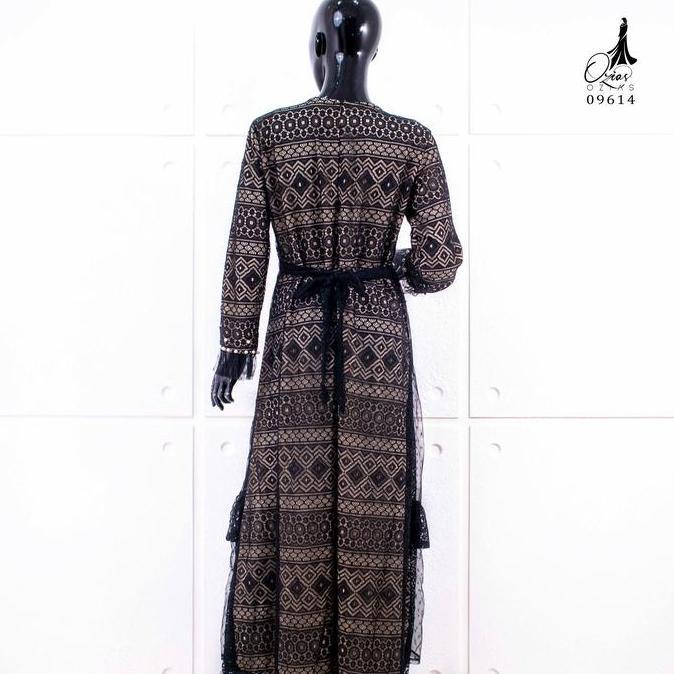 Sale Gamis Ozias Tile Dot 09614 Ld 105 I Gamis Simpel Kondangan I Pesta Muslimah Nyaman Santai