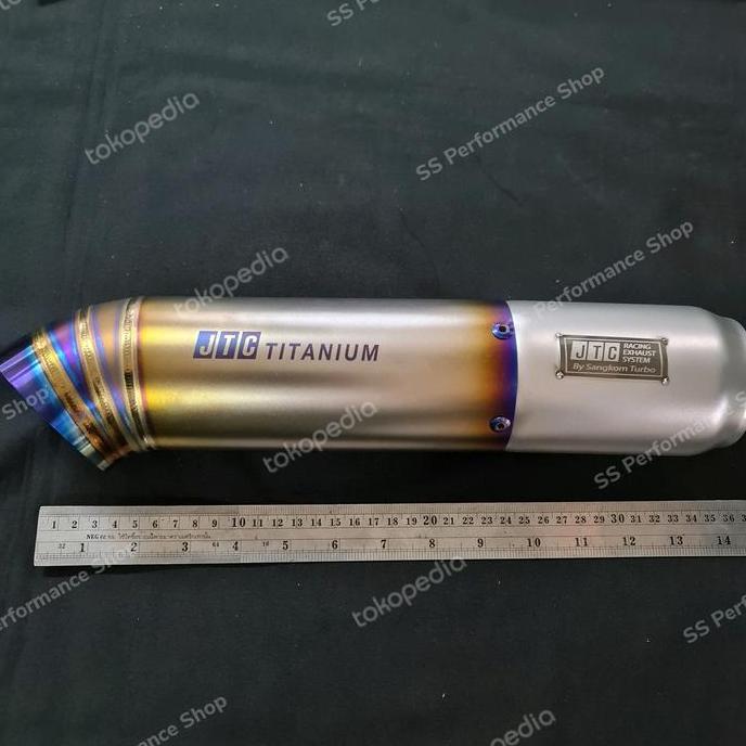 JTC MUFFLER TITANIUM TIP MODEL JS RACING