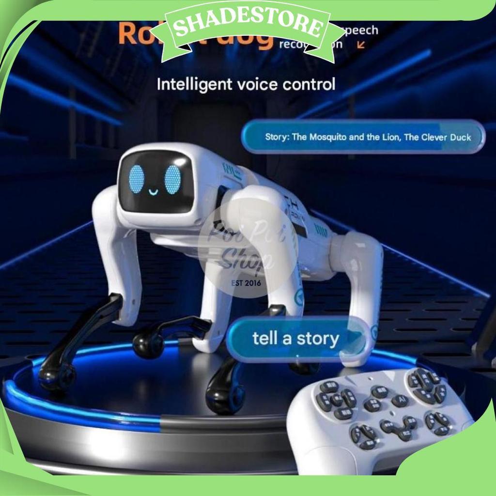 Mainan Robot Anjing Dog Rc Joget Unitree Mechdog Mainan Edukasi Anak Turret Robodog Canggih Nari Kad