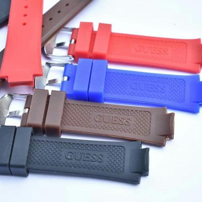 TALI JAM TANGAN WANITA GC GUESS RUBBER STRAP WATCH GUESS 20MM