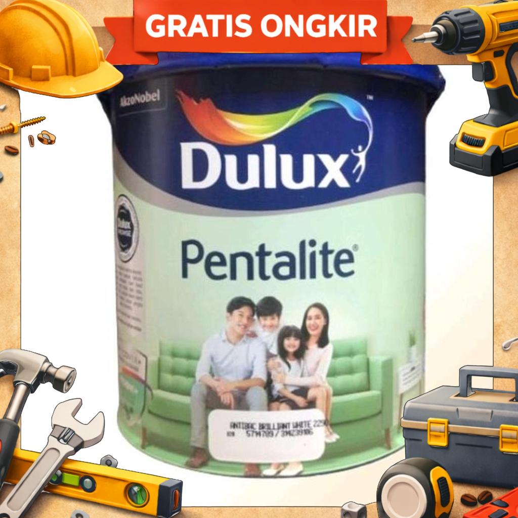 Cat Dulux Pentalite Interior Brilliant White Galon 2.5 2,5 Liter Kg