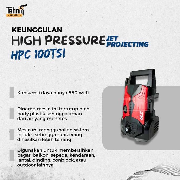 NLG HPC 100 TSI High Pressure Cleaner / NLG HPC 100TSI Mesin Jet Cleaner Alat Cuci Mobil
