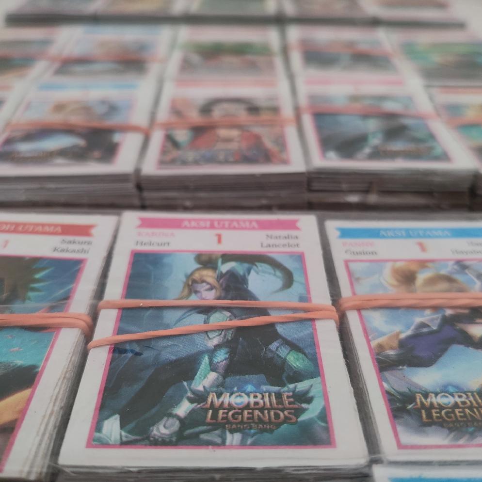 GROSIR isi 3200 lembar Kwartet Mini Karakter Mainan Anak Jadul Viral kartu tepuk gambaran wayang