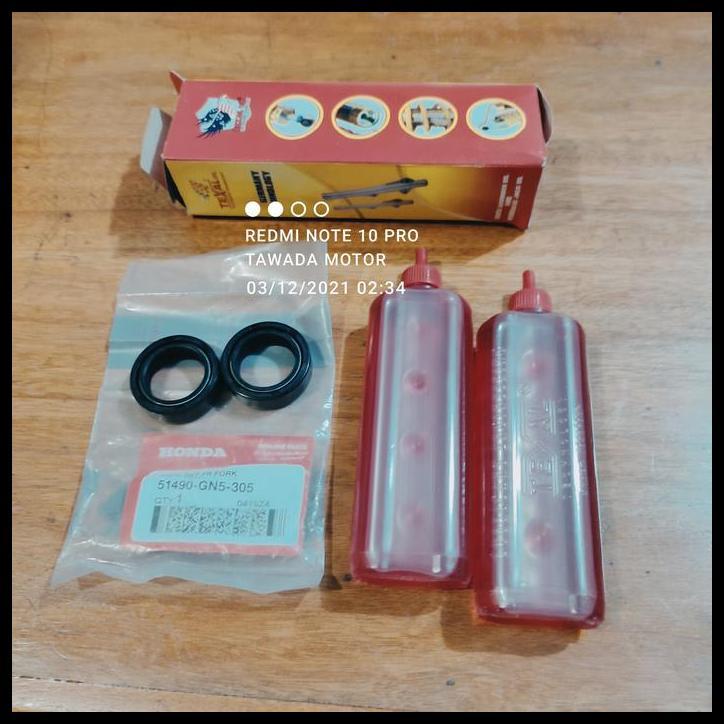 DISKON SIL OLI SOKBREKER SET DEPAN MOTOR HONDA BEAT FI 