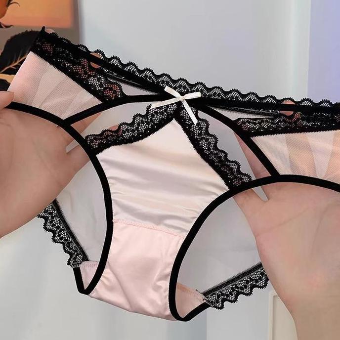 Georgia Panties Celana Dalam Renda Transparan Sexy Lace Halus Lembut Pita CD Sempak Cewe Wanita Gstr