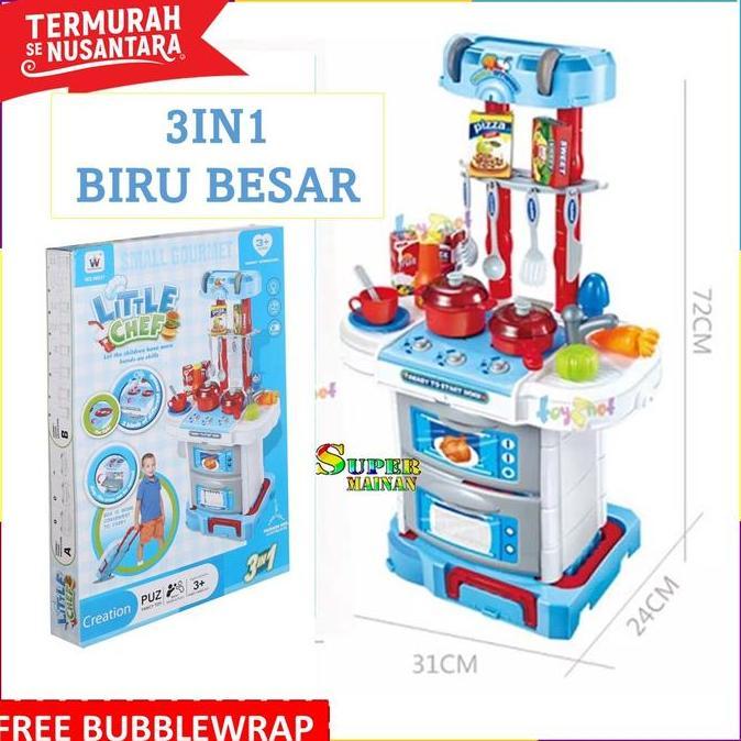 mainan masak masakan besar kitchen set mainan masak anak perempuan