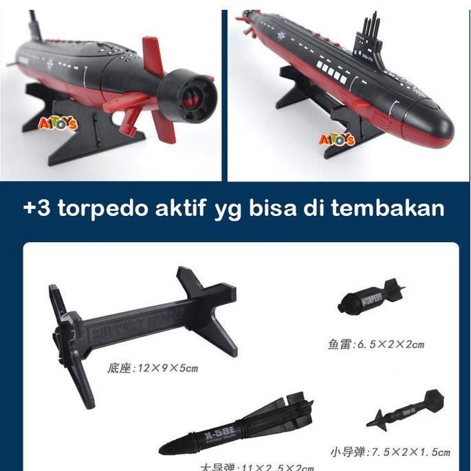 Mainan kapal selam miniatur submarine mainan kapal perang PEM