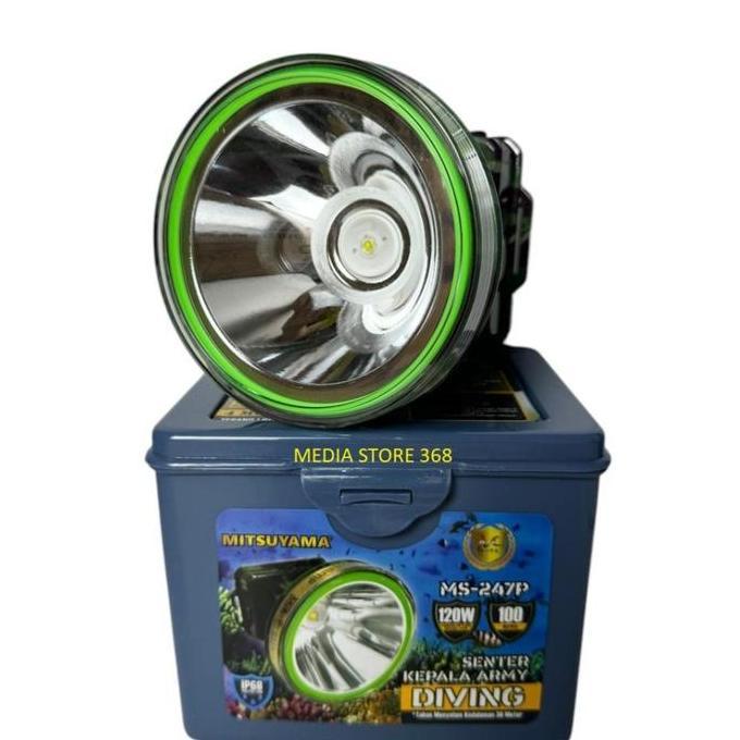 Senter Kepala Selam Mitsuyama Army Diving MS-247P 120Watt