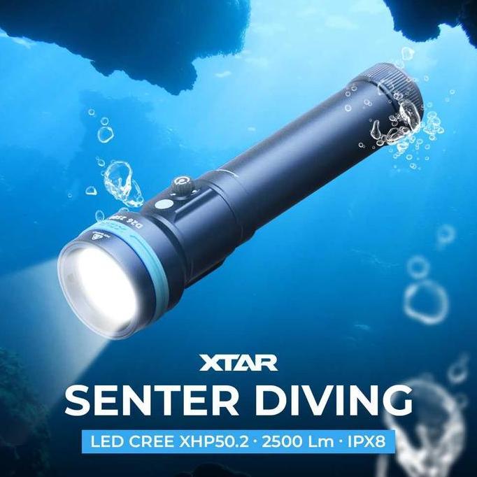 Xtar Senter Diving LED CREE XHP50.2 2500 Lumens Long Version - D26