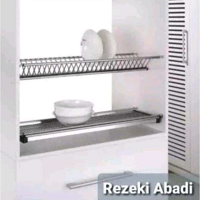 Homecook- Rak Piring - Rak Gelas Stainless - Rak Lemari Kitchen Set