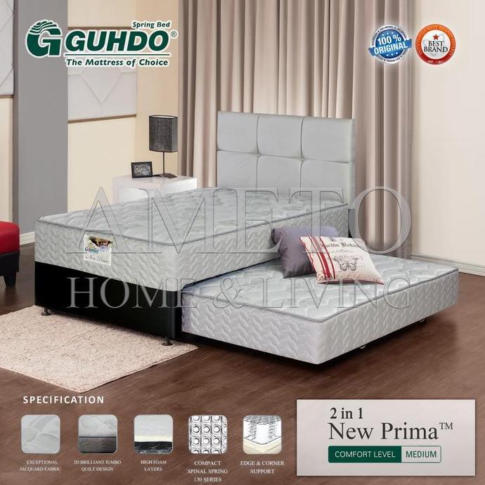 Allo- Guhdo Spring Bed 2 In 1 New Prima 90 100 120 140 160 180X200 Hb Prospine, Caserta, Lavela (Fab