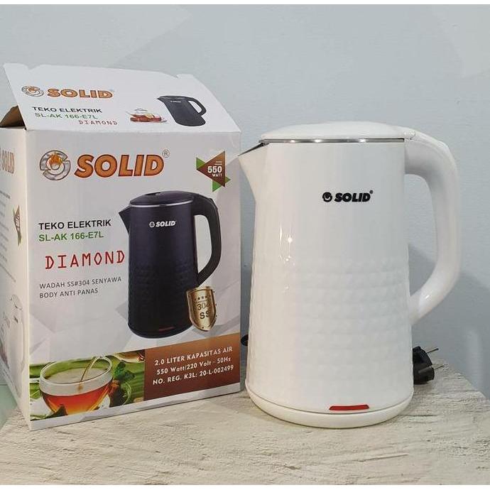 Teko Listrik Solid 2 Liter / Electrik Kettle Solid 2.0 Liter