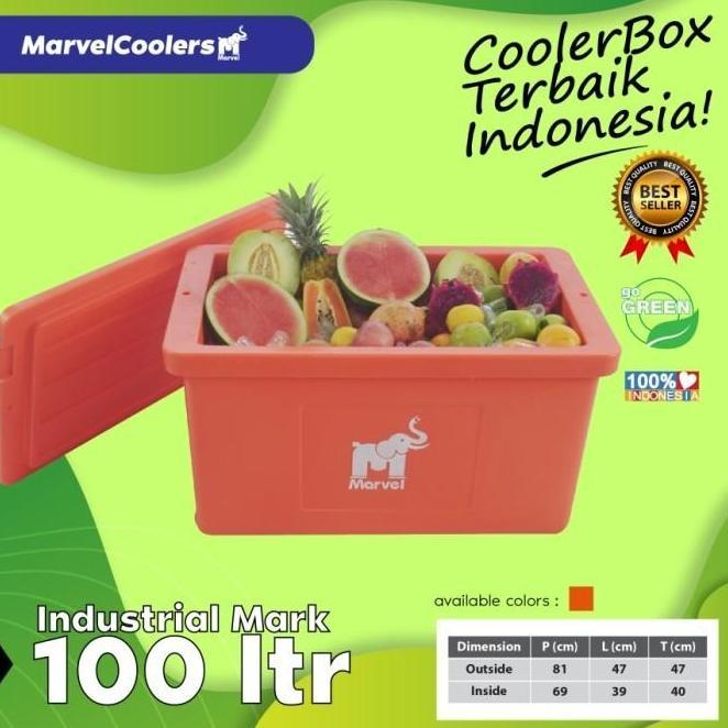 Cooler Box 100 120 Liter Coolbox Marvel Boks Es Kotak Pendingin
