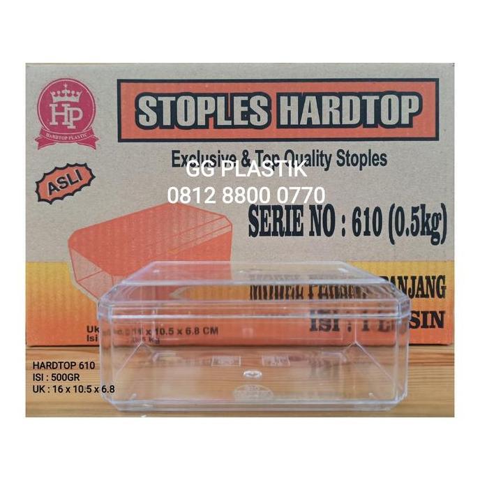 Toples Hardtop 610 Persegi Panjang (500Gr)