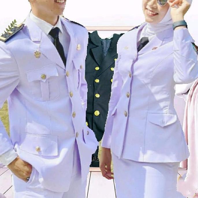 (BEST SELLER) seragam pdub pdu1 ipdn  bahanPoliester Polos Putih atasan dan setelan