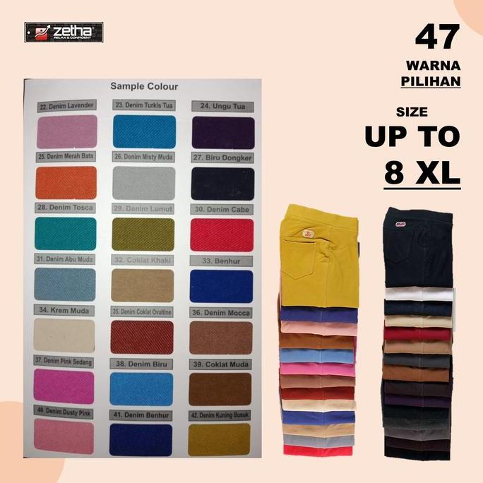 Sale Zetha Legging Hitam / Celana Legging Zetha Kantoran Best Seller Polos Wanita