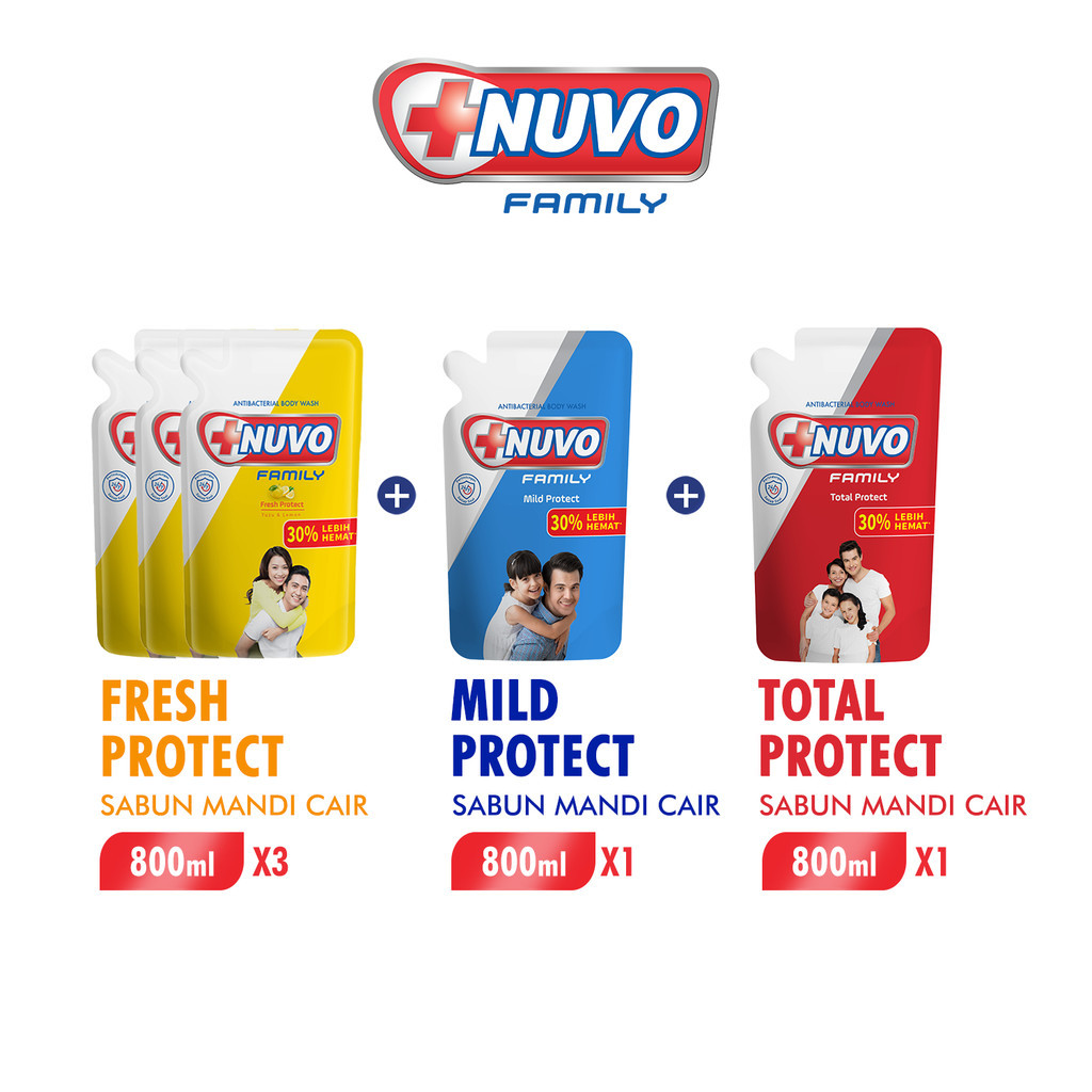 Nuvo Family Sabun Mandi Cair 800 gr Mix Variant