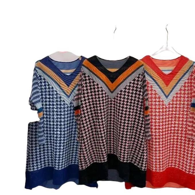 Murah Chashop - Tunik Plisket Turun Naik / Tunik Import Plisket Viral Motif Muslim Panjang Wanita At