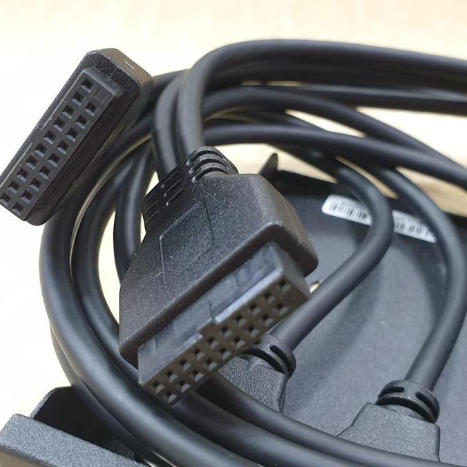 4 Port USB 3.0 Front Panel 20 Pin USB 3.0 Hub Expansion Floppy Bay Terlaris