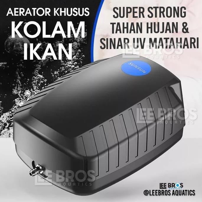 Fishbou- Aerator Kolam Ikan Dan Aquarium Tahan Hujan Dan Uv Matahari / Air Pump / Aerator Kolam Ikan