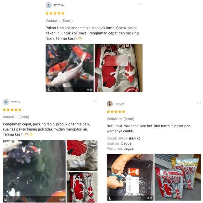 Fishbou- Pakan Ikan Koi Hiroyuki Koi Super Bulky & Color Max 5Kg